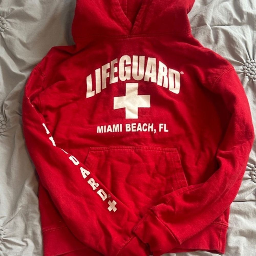 Red Lifeguard Hoodie